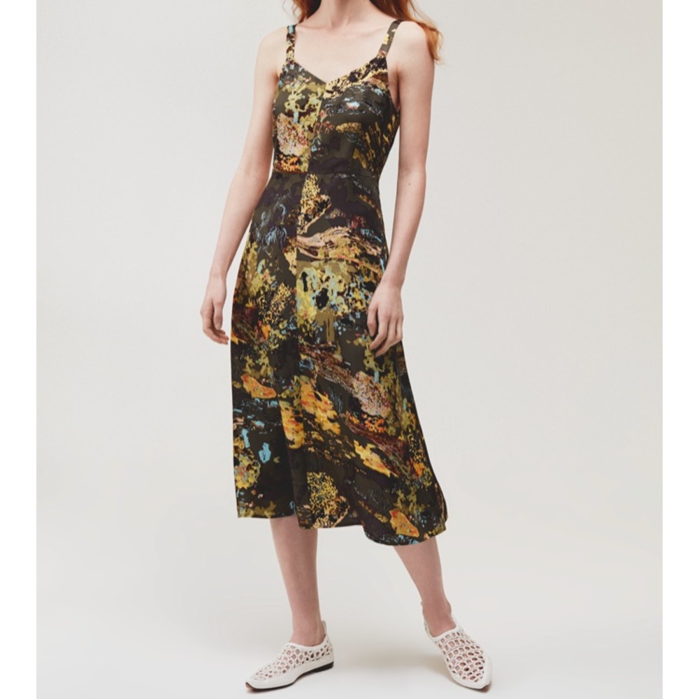 Aritzia Wilfred Le Fou Colette midi dress